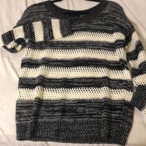 Black and white stripes sweater